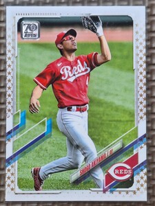 2021 Topps Series Two #647 SHOGO AKIYAMA Gold Star Cincinnati Reds Seibu Lions