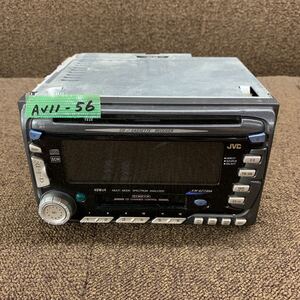 AV11-56 激安 カーステレオ JVC KW-XZ73DA-B 105X0090 CD カセット FM/AM プレーヤー オーディオ 通電未確認 ジャンク