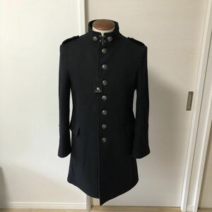 【大幅値下げ】【レア品】【新品タグ付き】サイズM BURBERRY BLACK LABEL バーバリーブラックレーベル　カシミヤ混 スタンドカラー　コート