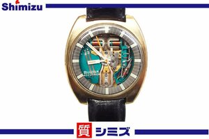 1円【BULOVA】ジャンク品 ブローバ アキュトロン N0 スペースビュー スケルトン文字盤 音叉時計 クオーツ メンズ 腕時計◆質屋