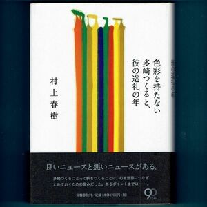 ◆送料込◆『色彩を持たない多崎つくると、彼の巡礼の年』村上春樹（初版・元帯）◆（321）