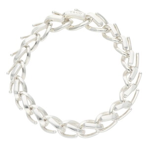 ティファニー TIFFANY&Co. FORGE MEDIUM LINK BRACELET サイズ:L シルバーブレスレット 中古 SB01