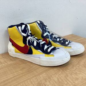 3772■　新品 NIKE BLAZER MID SACAI ブレーザー ミッドサカイ イエロー 26.5cm イエロー 写真をご確認下さいませ