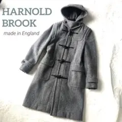 HARNOLD BROOK イングランド製 ダッフルコート　UK８　ライトグレー