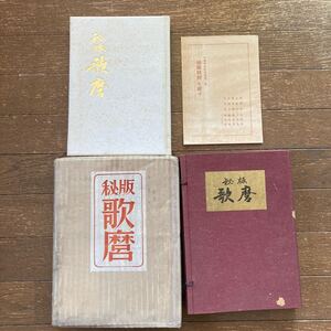 【秘版 歌麿】 日本浮世絵大集第二巻／1500部限定・1345番／昭和28年（1951）柴書房 発行／歌麿研究会編／帙・二重箱