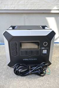 E9985(RK) Y VDL HS2400 Portable Power Station ポータブル電源 2400W / 2048Wh / AC電源コード付き