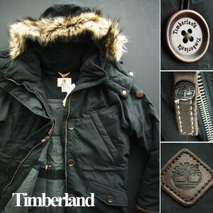 114新品★Timberland ティンバーランド★ファー付マウンテンジャケット★黒★Ｍ★WOMENS