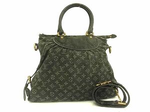 1円 LOUIS VUITTON ヴィトン M95352 モノグラムデニム ネオ カヴィGM 2WAY ハンドバッグ ショルダー 斜め掛け ダークネイビー系 BJ2552