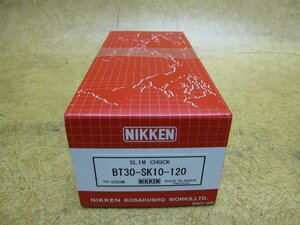 新品未開封 日研工作所 NIKKEN スリムチャック BT30-SK10-120 BTシャンク 工作機械工具 治具 ツーリングチャック ミーリング 旋盤 4