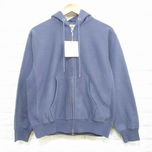 【blurhms ROOTSTOCK】未使用品◆ブラームス ROOTS2115/Soft&Hard Sweat Hoodie ZIP/ジップアップ スウェットパーカー ブルーグレイ◆0