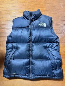 90s THE NORTH FACE ノースフェイス ヌプシベスト 700フィル NF002YO ネイビー　Sサイズ