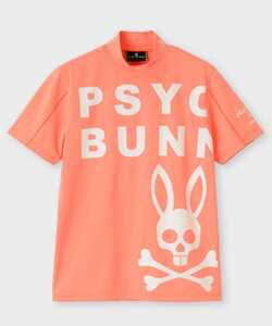 ◆サイコバニー◆Ｌ◆ビッグロゴモックネックTシャツ◆ピンク◆女子も可愛い◆新品タグ付き◆ゴルフ◆Psycho Bunny◆ラルフローレン◆ 