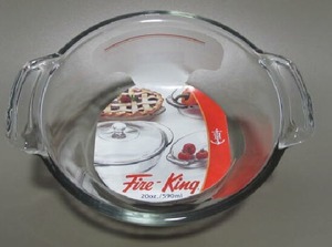 Fire-King/ファイヤーキング　耐熱ガラス　ボール　590ml 蓋欠品　米製