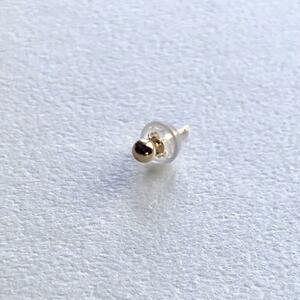 K18 ピアス 丸玉ピアス 3mm 片耳 K18ピアス 送料無料