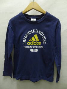 全国送料無料 アディダス adidas 子供服 キッズ男の子 IMPOSSIBLE IS NOTHING 長袖 Tシャツ 130