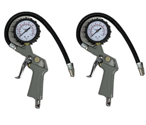 タイヤゲージ エアーゲージ 空気圧 測定 空気入れ エア抜き 調整 点検 タイヤ交換 アナログ　２個セット