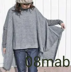 08mab / knit poncho 新品未使用タグ付き