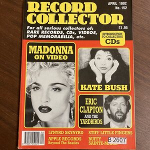 B2607 「RECORD COLLECTOR」1992 No.152　 英国音楽雑　イギリス　英国　ビンテージ ロック　エンターテインメント 音楽 洋楽 バンド