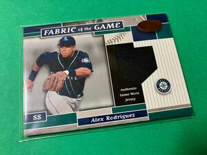 100枚限定 Alex Rodriguez 2002 Leaf Certified Fabric of the Game Mariners