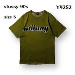 【即購入OK】stussy 90s 半袖Tシャツ　サイズS カーキ