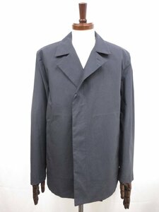 美品【ジルサンダー JIL SANDER】M245400 比翼ボタン コットンジャケット カバーオール (メンズ) 48 ネイビー系 イタリア製 □17MB3808□