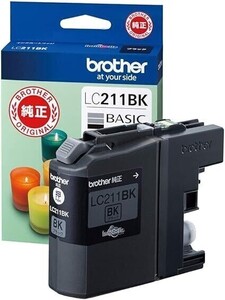 ブラザー工業 【brother純正】インクカートリッジブラック LC211BK 対応型番:DCP-J968N、DCP-J767N、DCP-J567N、MFC-J887N、MFC-J737DN 他