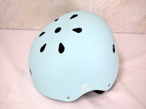 1円スタート 訳有 NUVOLE 自転車ヘルメット 子供 大人 軽量 通気 衝撃吸収 洗濯可能 スポーツ サイクリング 通学 M ミントブルー A06879