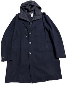 16AW Engineered Garments Chester Coat 20oz Melton エンジニアードガーメンツ フード付き メルトン チェスターコート ネイビー M