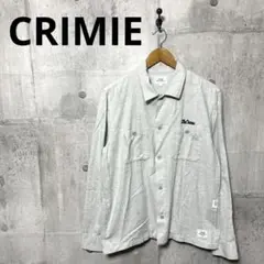 CRIMIE クライミー メンズ バック刺繍オープンカラーワークシャツ L