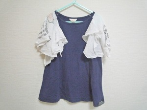 ニードルワークス　半袖Tシャツ　ネイビー　120cm