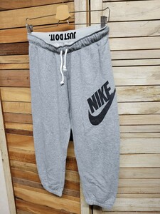 NIKE ナイキ スウェットパンツ 七分丈 ビックスウォッシュ ロゴ レディース グレー size S