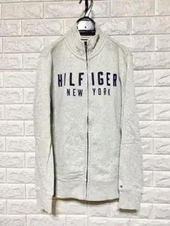 659■TOMMY HILFIGER■トミー/ジップアップトレーナー/グレー/S