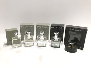 ■【YS-1】 BVLGARI ミニ香水 5点セット まとめ ■ ブルガリ ブラック EDT プールオム ソワール EDT プールオム EDT 【同梱可能商品】■D