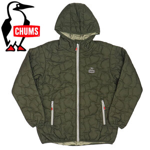 CHUMS (チャムス) CH14-1415 Booby Stitch Padded Hoodie レディース ブービーステッチパテッドフーディ CMS164 M032Olive M