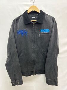 20241016【X-LARGE】エクストララージ OVERDYED WORK JACKET オーバーダイワークジャケット コットン 襟コーデュロイ 101243021004 L