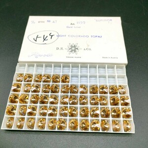 ☆ほぼ未使用 SWAROVSKI スワロフスキー ヴィンテージ ルース 1122 47SS 6/12gross LIGHT COLORADO TOPAZ トパーズ 54個 R-46