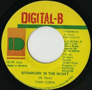 【レゲエ 7インチ】Tony Curtis - Stranger In The Night / Version [Digital-B]