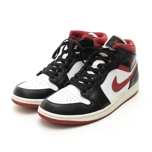 ●528156 NIKE ナイキ スニーカー ●AIR JORDAN 1MID BANNED GYM RED エアジョーダン 554724-122 サイズ29.5cm メンズ