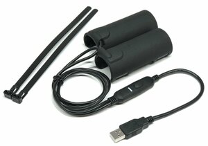OPMID オプミッド クリップグリップヒーター L1202 【コントローラー付き】USB接続 22ｍｍハンドル用