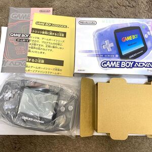 【新品同様】ゲームボーイアドバンス■ほぼ 新品未使用　レア　GBC 任天堂 説明書 箱　Nintendo ニンテンドー ゲームボーイ ミルキーブルー