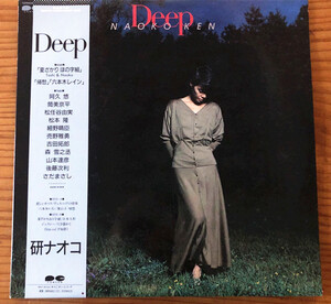 《貴重見本盤非売品》研ナオコ/DEEP/CANYON C28A0444★帯 ライナー付き★LP レコード 美盤（D１2）