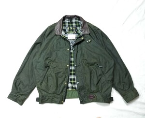 ”Deadstock“ BARBOUR wax cotton blouson M 90s デッドストック　バブアー　ハリントンジャケット　英国製　spey transport　