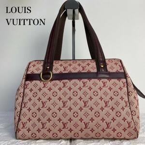 LOUIS VUITTON ジョセフィーヌ PM モノグラムミニ ミニボストン　ハンドバッグ　ルイヴィトン　キャンバス　レッド　赤