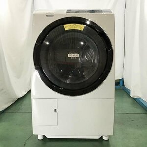 【中古品】 日立 / HITACHI ビッグドラムスリム BD-S8800L ヒートリサイクル風アイロン 左開き 2016年製 11kg ライトグレー 30017549