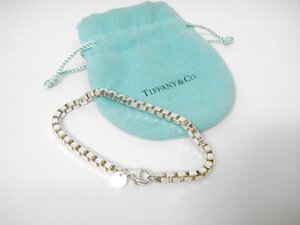 1111 1円～ 【本物保証】 TIFFANY&Co. ティファニー ベネチアンチェーン ブレスレット 925 シルバー