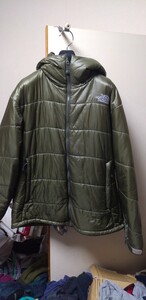 送料無料 希少 正規 ザ ノースフェイス プリマロフト トランゴ ジャケット フーディー L カーキ THE NORTH FACE TRANGO JACKET NY17700