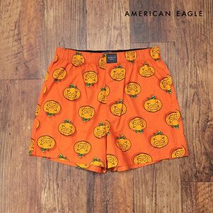 AMERICAN EAGLE/Sサイズ/トランクス 0220-3360 パンプキン ジャコランタン 快適◎ ハロウィーン 下着 新品/オレンジ/ih180/