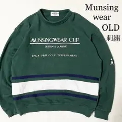 OLD MUNSING WEAR ペンギン 刺繍 レトロ スウェット レディース