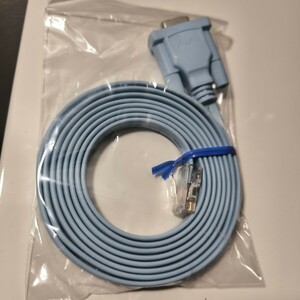 送料無料【シリアルポート接続等に】RJ45 to DB9（コンソール）/ 約2m / 平型