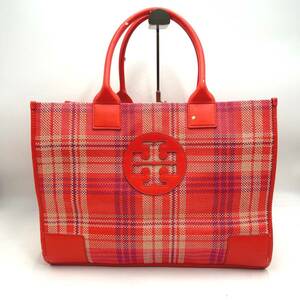 B985 TORY BURCH トリーバーチ トートバッグ エラスモール メッシュ ハンドバッグ A4収納可能 大容量